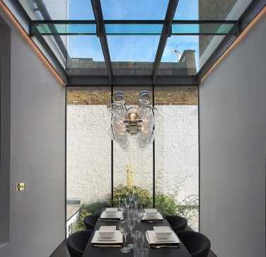 Cloud luminaire in conservatory_london